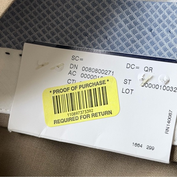 Hart Schaffner Marx Men’s Dress Pants 32 100% Worsted Wool Unhemmed NWT - Picture 7 of 11